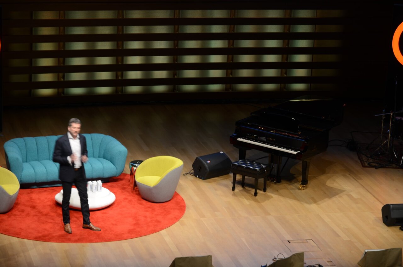 Russell Korus at IdeaCity wide stage