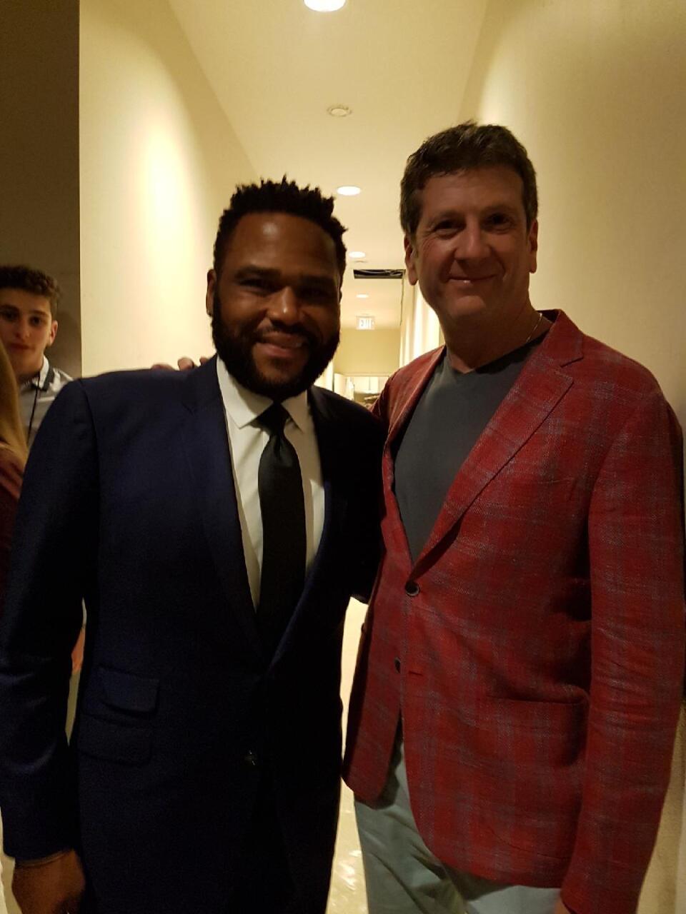 Russell Korus with Anthony Anderson