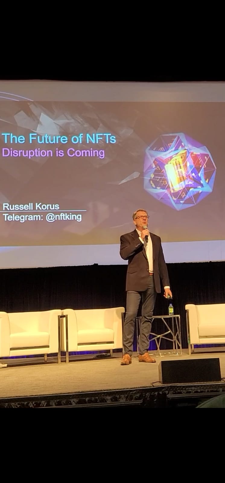 Russell Korus at NFTNYC presenting The Future of NFTs
